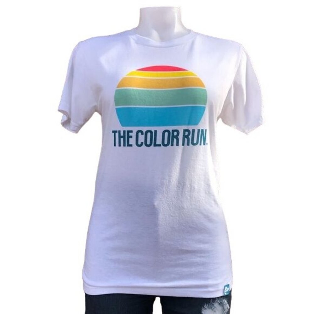 Lay's Potato Chips Happiest 5K Color Run Lays Tee Marathon Runner 10K Shirt - Picture 2 of 8